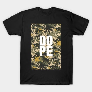 DOPE. Dope on Como, camouflage print. T-Shirt